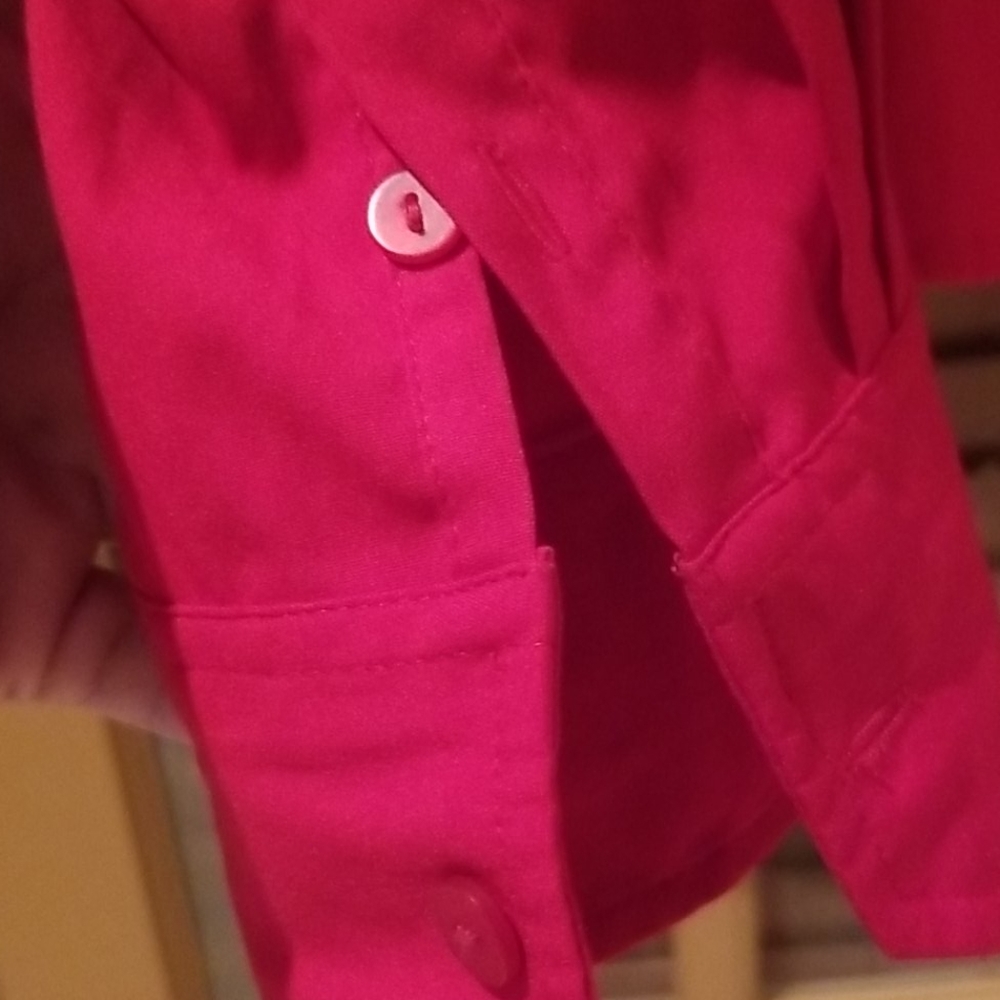 Lane Bryant red button shirt, sz 14/16, EUC - Picture 5 of 8